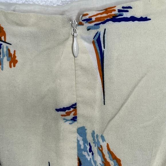 Antonio Melani Cream Spaghetti Strap SailBoat Dress Size 14 - Picture 3 of 8